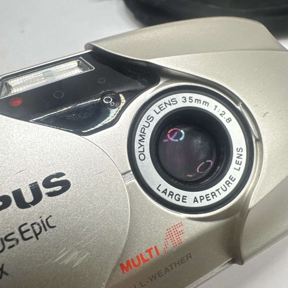 Olympus mju II DLX Stylus Epic 35mm F2.8 Camera – Works Flash Not Working READ - Picture 3 of 8